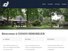 Tablet Screenshot of cesson-immobilier.fr